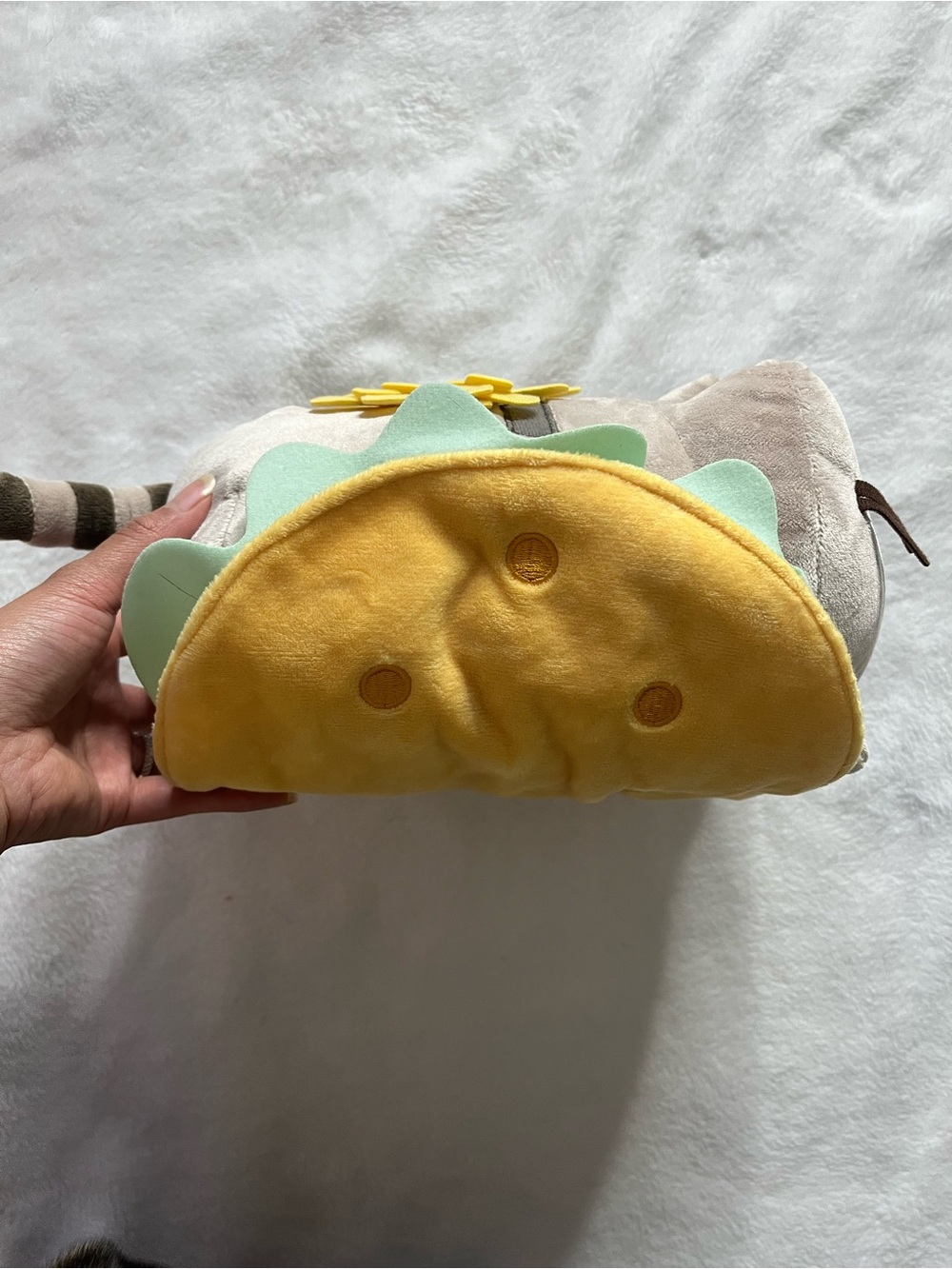 Pusheen Gray Pusheen Taco with lettuce and cheese cute cat plush - Picture 4 of 12